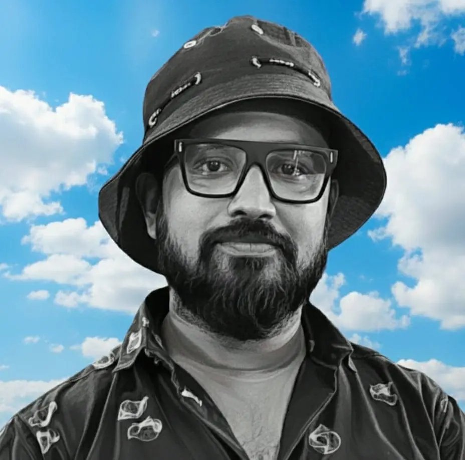 Portrait of artist Rajesh Sarkar